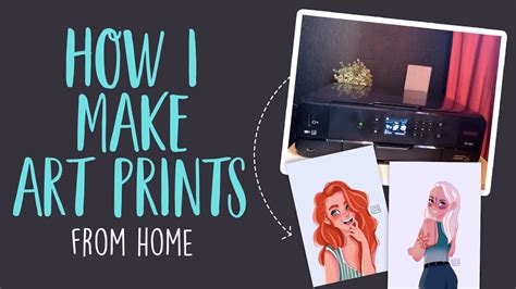 How I make art prints from home - YouTube