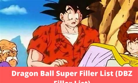 Dragon Ball Super Filler List | All DBZ Episodes List - Filler & Tier List