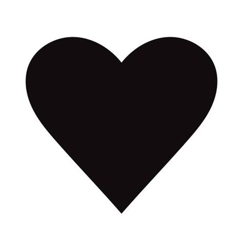 Flat Black Heart Icon Isolated on White Background. Vector illustration ...