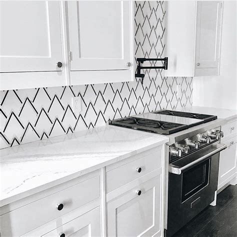 VZAG Nero Marquina Tile Kitchen Backsplash Design by Vanessa Deleon ...