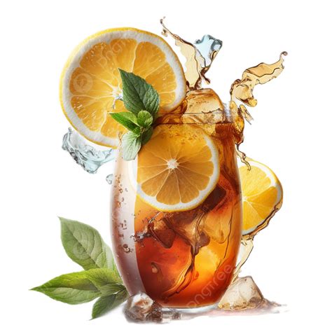 Summer Iced Lemon Tea, Summer, Lemon Tea, Drink PNG Transparent Image ...