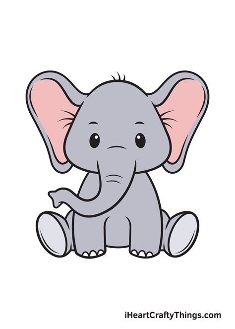 Easy to Daw Easy to Draw Elephant - Anders Mant1950