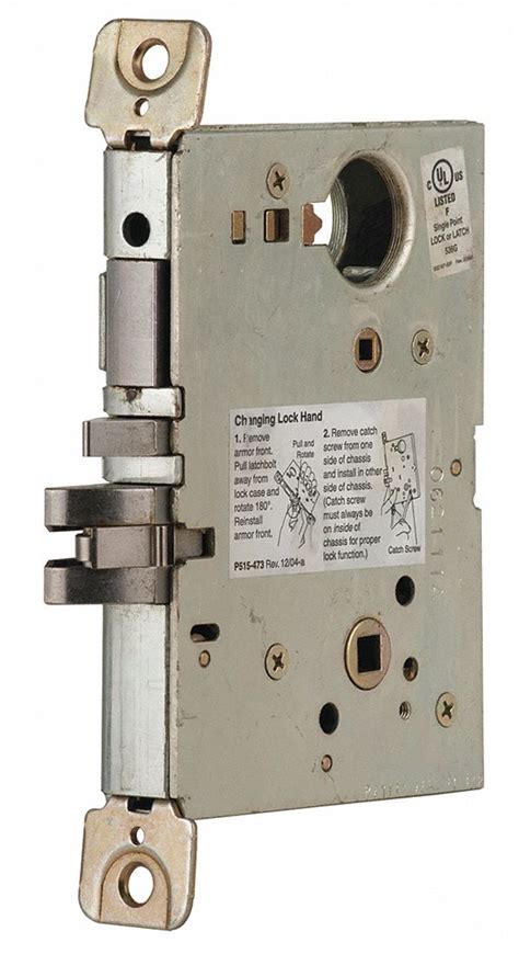 SCHLAGE Mortise Lockset, Corridor, L9000 Series - 28XY33|L9456LB RH 134 ...