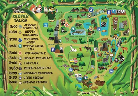 A Map Of A Safari Park