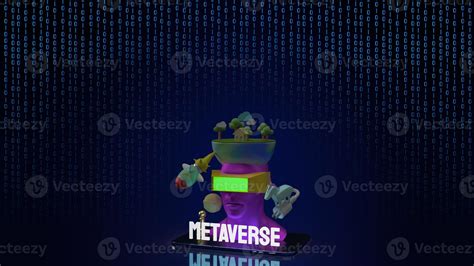 headset on tablet for metaverse or technology concept 3d rendering ...