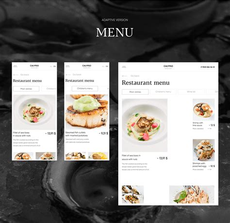 A restaurant "CALYPSO" on Behance