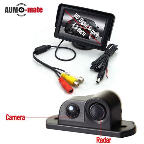 Car Parking Sensor System with 4.3'' LCD Monitor 2 in 1 Auto Back ...