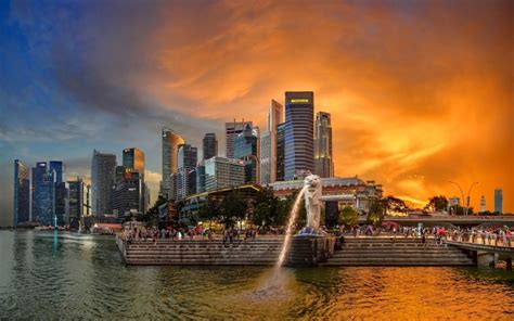 Merlion Park Singapore - Merlion Singapore - 1600x1000 Wallpaper ...