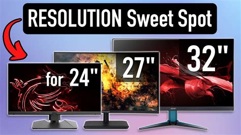 Best Monitor Resolution & Size [24 vs 27 vs 32 inch Monitor] 1080p ...