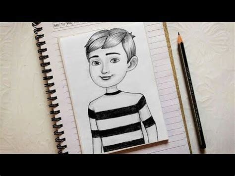 How to Draw A Boy ll Rudra ll Cartoon Sketch ll Anime Drawing Boy ll ...