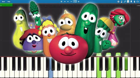 VeggieTales Theme Song - Piano Tutorial - YouTube