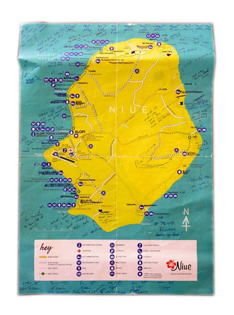 Detailed tourist map of Niue | Niue | Oceania | Mapsland | Maps of the ...