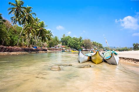 HD wallpaper: Goa, 4k, India, palms, boats, travel, Best Beaches in the ...