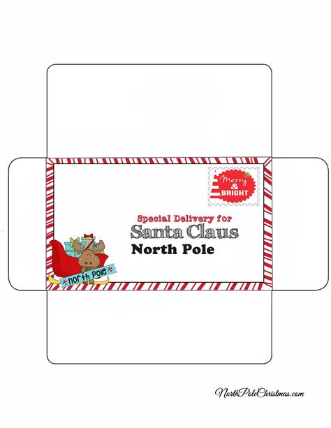 Printable Santa Envelope - Printable Santa Envelope - Funny envelope to ...