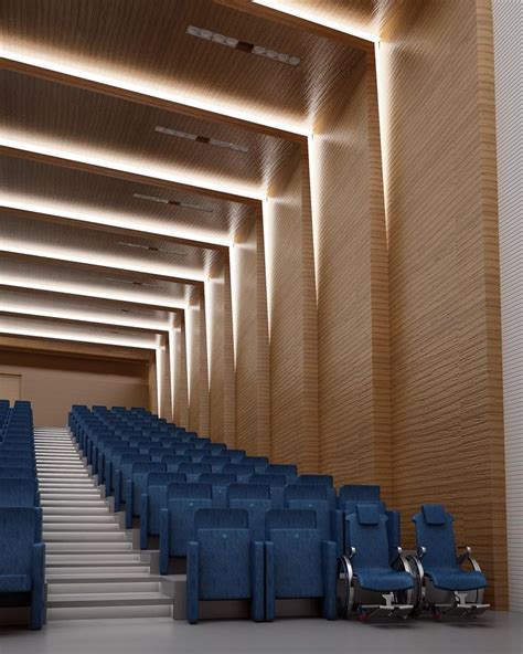 Mimar Interiors | Auditorium design, Theatre interior, Cinema design