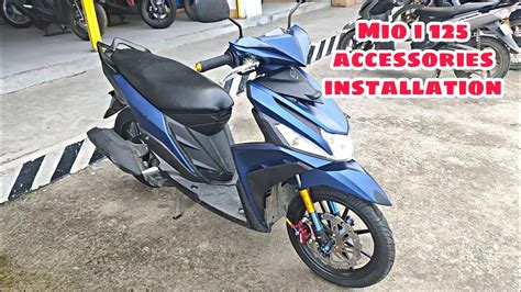 Mio i 125 accessories installation - YouTube