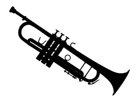 Free Black And White Trumpet, Download Free Black And White Trumpet png ...