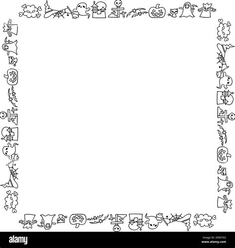 vector drawing Merry Christmas border frame background Stock Vector ...