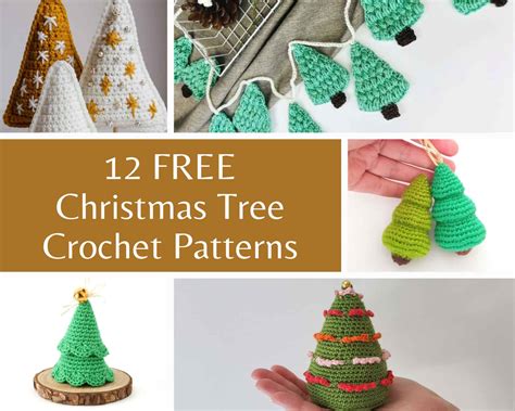 12 Free Christmas Tree Crochet Patterns - Made by Gootie