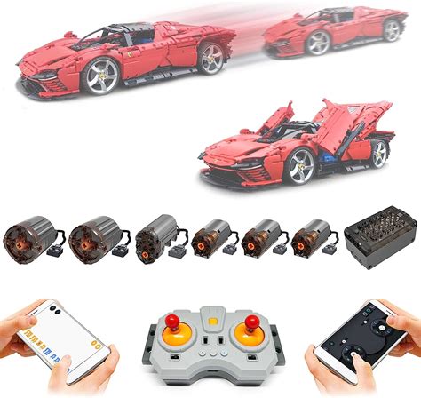 Remote Control and Motor Upgrade Kit for Lego 42143 Ferrari Daytona ...