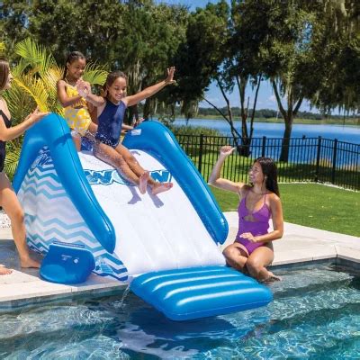 WOW Sports Cascade Inflatable Pool Slide with Sprinkler (Assorted ...