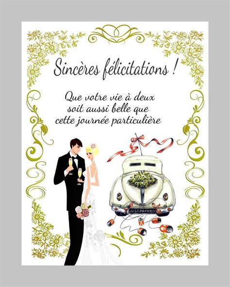 Cartes félicitations de mariage à imprimer - Balades comtoises ...