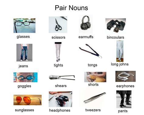 Pair Nouns and the indefinite article