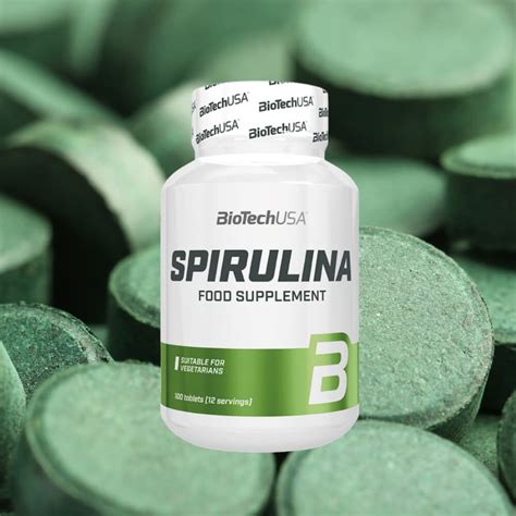 Spirulina 100 tablets BiotechUSA - Megapump