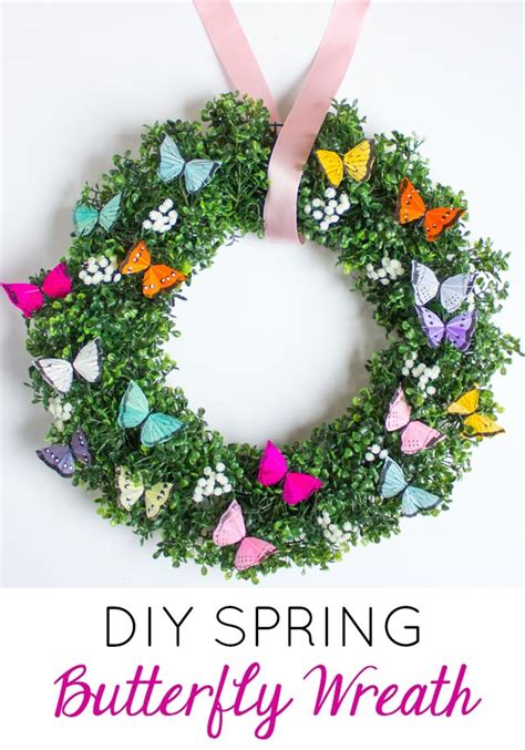 The Prettiest DIY Spring Butterfly Wreath! - Design Improvised