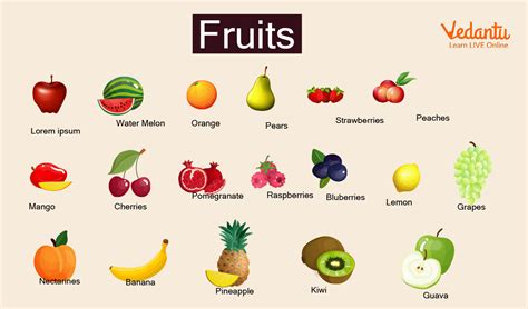 Fruits And Vegetables: 100 Names Of Fruits And Vegetables In English ...