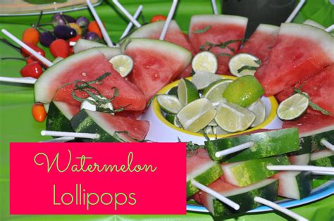 Watermelon Lollipops with Lime and Mint - Be Well With Arielle