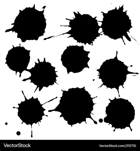 Ink splatter Royalty Free Vector Image - VectorStock