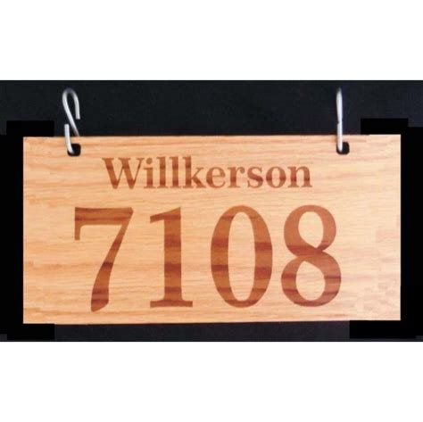 Hanging Wood Address Sign For Home, Cabin, Business - Single or Double ...