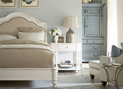 Bedrooms, Welcome Home Queen Sleigh Bed - Weathered White, Bedrooms ...