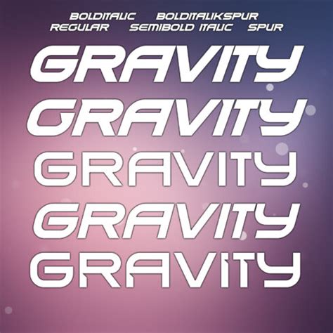 Gravity Font – MasterBundles