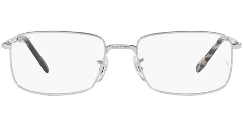 Ray-Ban Rx3717v Rectangular Prescription Eyewear Frames in Black | Lyst