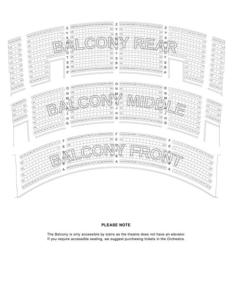 Paramount Theater Seating Chart