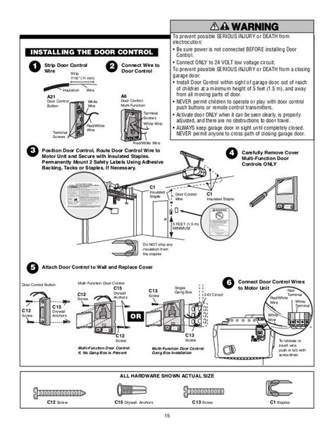 Chamberlain Garage Door Opener Manual