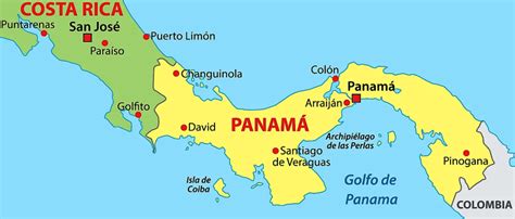 Mapa de Panamá - datos interesantes e información sobre el país