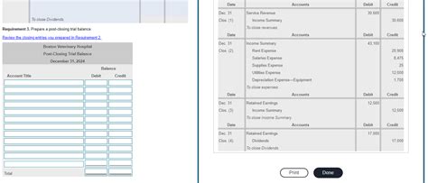 Solved Requirement 3. Prepare a post-closing trial balance. | Chegg.com