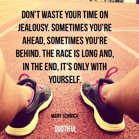 The race is only with yourself. Made with Quotiful for iPhone. #quotes ...