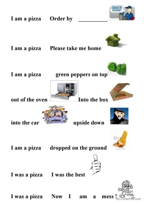 73 Pizza English ESL worksheets pdf & doc