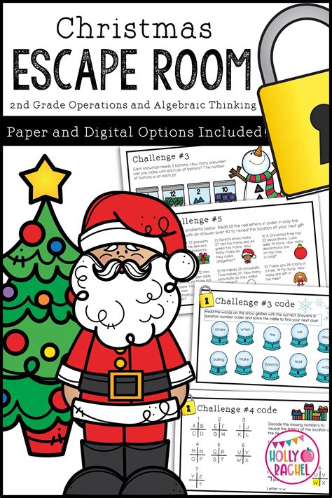 Christmas Escape Room | 2nd Grade Math | Operations and Algebraic ...