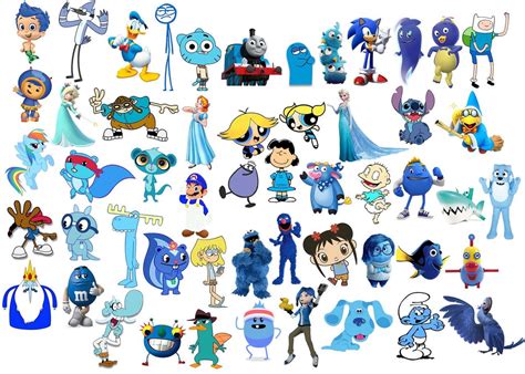 Pin by maga suevo on Dibujos | Blue cartoon character, Cartoon art ...