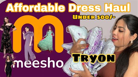 Meesho Party Wear Dress Haul and tryon || Meesho affordable *birthday ...