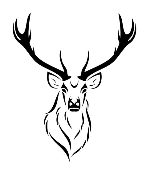 Deer Head Silhouette Printable at GetDrawings | Free download