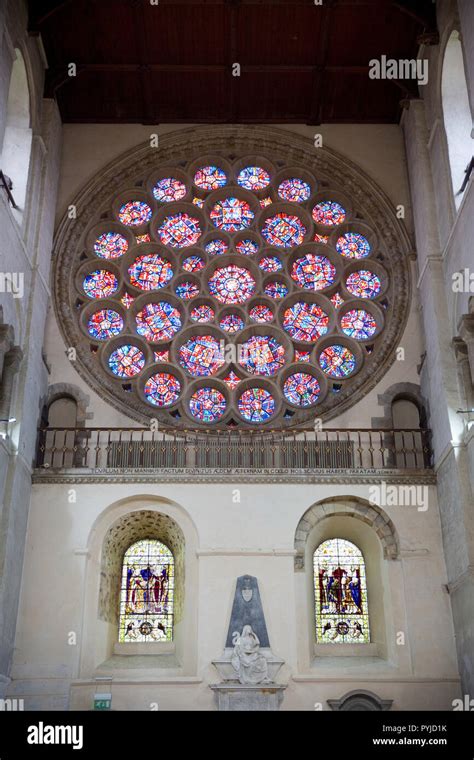 North transept rose window, Cathedral and Abbey Church of Saint Alban ...