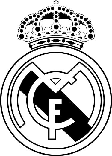 Real Madrid Logo Png Black And White