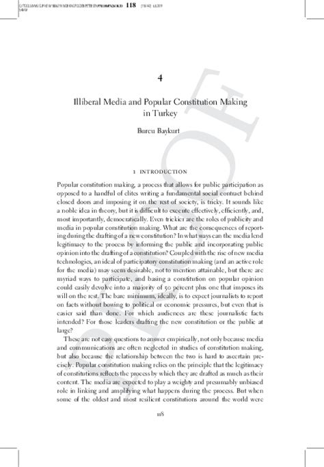 (PDF) Media's Role in Turkey's Failed Constitution Making Process