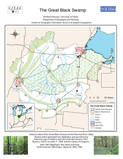 The Great Black Swamp. Historical extent of the swamp contrasted with ...